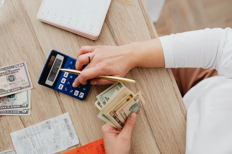 Emergency fund savings concept with piggy bank and bank statement